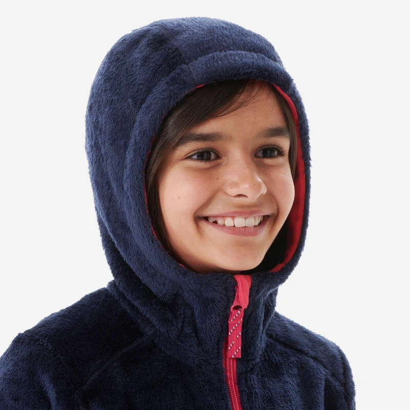 Quechua Veste Polaire Chaude De Randonnée - MH500 Bleue Marine - Enfant 7-15 Ans 6 Quechua Veste Polaire Chaude De Randonnée - MH500 Bleue Marine - Enfant 7-15 Ans – Image 6
