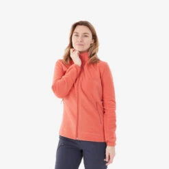 Quechua Veste Polaire De Randonnée - MH120 -orange Femme