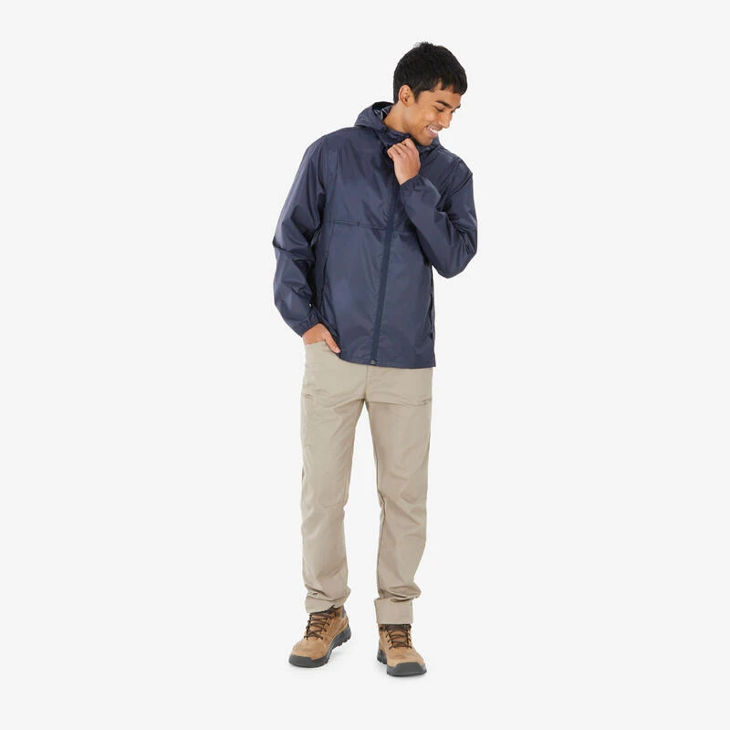 Quechua VESTE RAINCUT FULLZIP BLEU H 2 Quechua VESTE RAINCUT FULLZIP BLEU H – Image 2