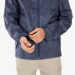 Quechua VESTE RAINCUT FULLZIP BLEU H 7 Quechua VESTE RAINCUT FULLZIP BLEU H -Nabaiji veste raincut fullzip bleu h 3