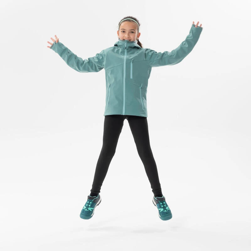 Quechua VESTE SOFTSHELL RANDONNEE - MH550 VERT PASTEL - ENFANT 7-15 ANS 2 Quechua VESTE SOFTSHELL RANDONNEE - MH550 VERT PASTEL - ENFANT 7-15 ANS – Image 2