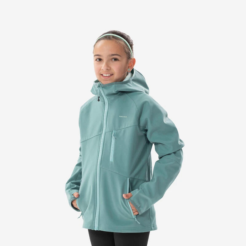Quechua VESTE SOFTSHELL RANDONNEE - MH550 VERT PASTEL - ENFANT 7-15 ANS 1 Quechua VESTE SOFTSHELL RANDONNEE - MH550 VERT PASTEL - ENFANT 7-15 ANS